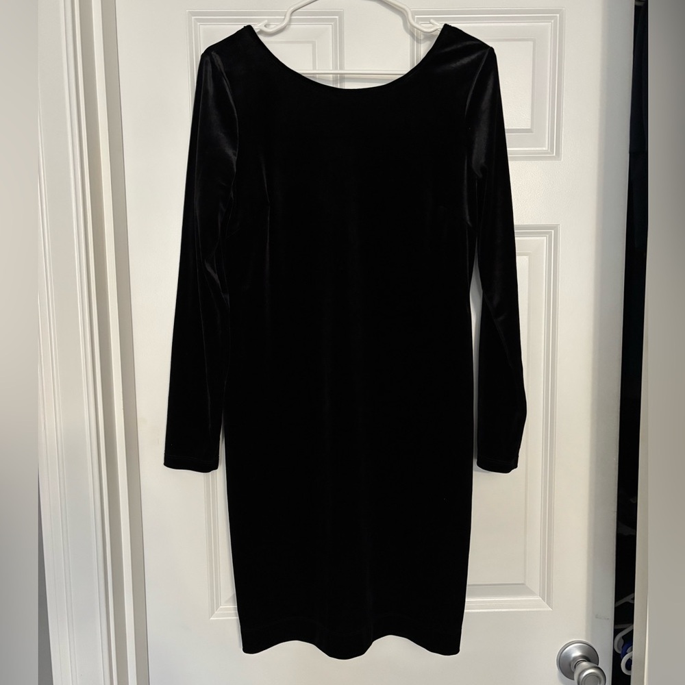 Like New Banana Republic Black Velvet Cocktail Dress
